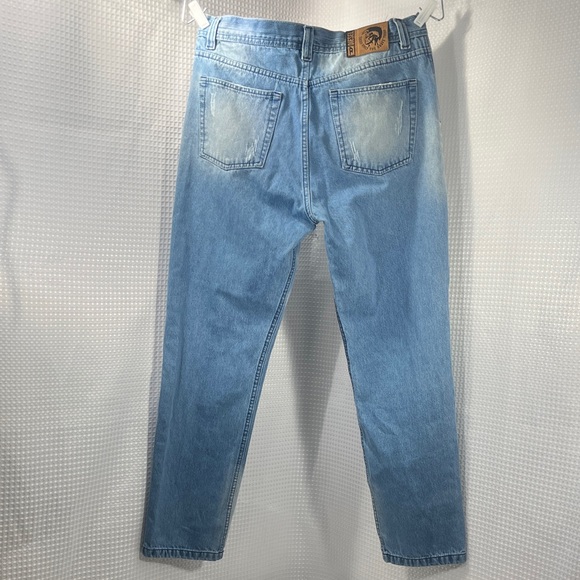 Diesel Men's Faded Blue Straight Jeans - Picture 10 of 12